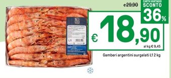 Iper La Grande Gamberi argentini surgelati L12 kg offerta