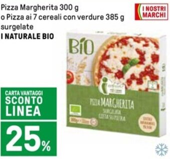 Iper La Grande Pizza Margherita 300 g I NATURALE BIO offerta