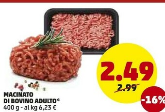 PENNY Macinato Di Bovino Adulto offerta