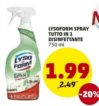 Lysoform Igienizzante Universale Spray 750 Ml