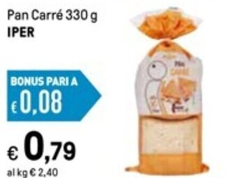 Iper La Grande Pan Carré 330 g IPER offerta