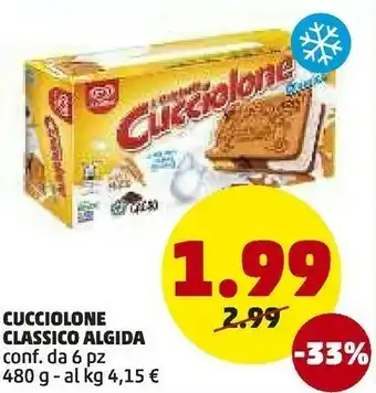 PENNY Algida Cucciolone Classico 480 G(ml) offerta