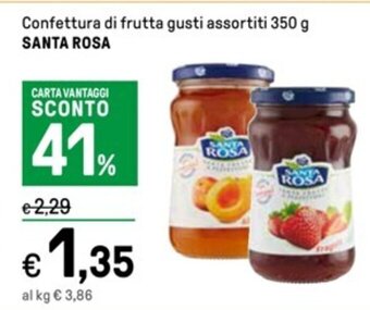 Iper La Grande Confettura di frutta gusti assortiti 350 g SANTA ROSA offerta