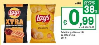 Iper La Grande Patatine gusti assortiti da 110 g a 145 g LAY'S offerta