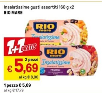 Iper La Grande Insalatissime gusti assortiti 160 g x2 RIO MARE offerta