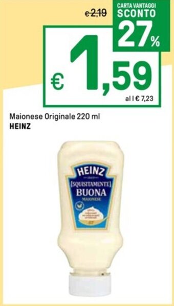 Iper La Grande Maionese Originale 220 ml HEINZ offerta