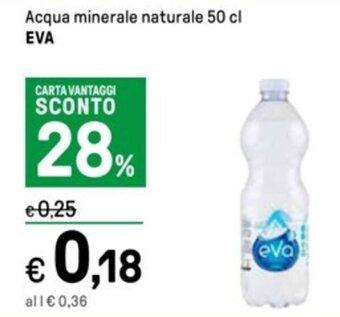 Acqua minerale naturale 50 cl EVA