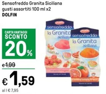 Sensofreddo Granita Siciliana gusti assortiti 100 ml x2 DOLFIN
