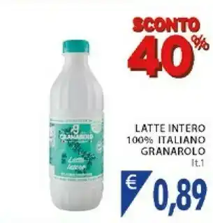 Mercatò Granarolo Latte Intero A Lunga Conservazione UHT 1000 G(ml) offerta