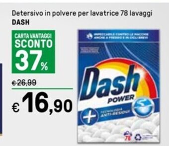 Iper La Grande Detersivo in polvere per lavatrice 78 lavaggi DASH offerta