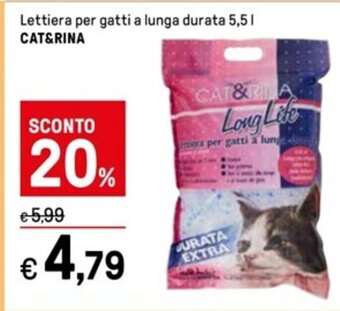 Iper La Grande Lettiera per gatti a lunga durata 5,51 CAT&RINA offerta