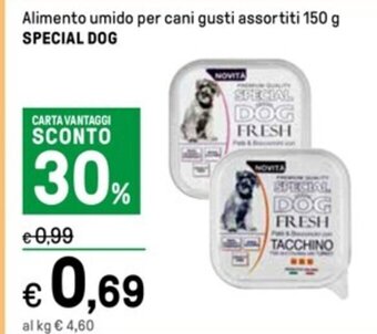 Iper La Grande Alimento umido per cani gusti assortiti 150 g SPECIAL DOG offerta