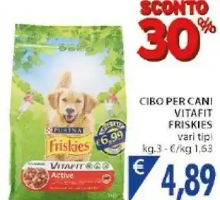 Mercatò Purina Friskies Vitafit Active Adulto Manzo 3 Kg offerta