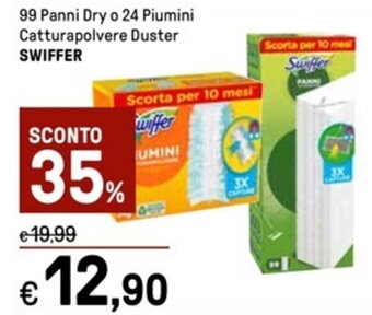 Iper La Grande 99 Panni Dry o 24 Piumini Catturapolvere Duster SWIFFER offerta
