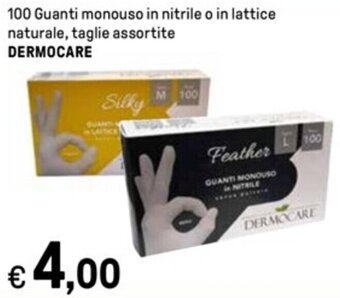 100 Guanti monouso in nitrile DERMOCARE