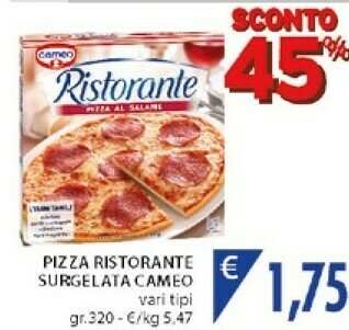 Mercatò Cameo Pizza Ristorante Surgelata offerta