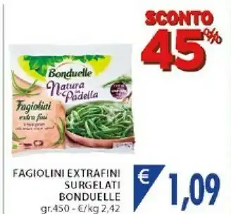Mercatò Bonduelle Fagiolini Extrafini Surgelati offerta