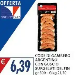 Code Di Gambero Argentino Con Guscio Surgelati Delfin