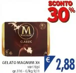 Mercatò Algida Magnum Classic 316 G(ml) offerta