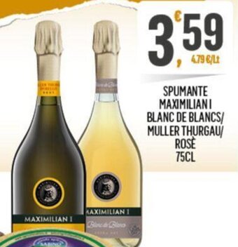 Despar SPUMANTE MAXIMILIANI BLANC DE BLANCS/ MULLER THURGAU/ ROSE 75CL offerta