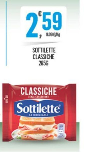 Despar SOTTILETTE CLASSICHE 285g offerta