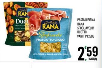 Despar PASTA RIPIENA RANA SFOGLIAVELO/ DUETTO VARI TIPI 250G offerta