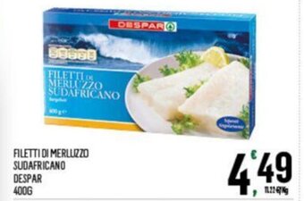 Despar FILETTI DI MERLUZZO SUDAFRICANO DESPAR 400g offerta