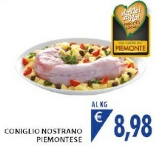 Mercatò Coniglio Nostrano Piemontese offerta