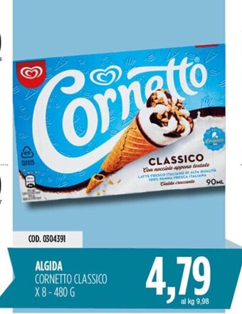 Carico Cash & Carry ALGIDA CORNETTO CLASSICO X 8-480 G offerta