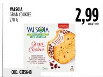 Carico Cash & Carry VALSOIA GRAN COOKIES 270 G offerta