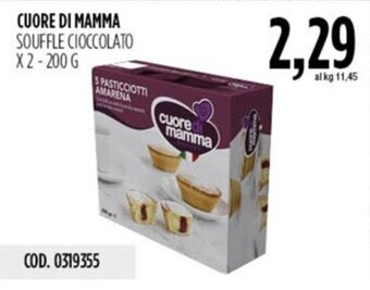 Carico Cash & Carry CUORE DI MAMMA SOUFFLE CIOCCOLATO X2-200 G offerta