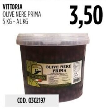 Carico Cash & Carry VITTORIA OLIVE NERE PRIMA 5 KG-AL KG offerta