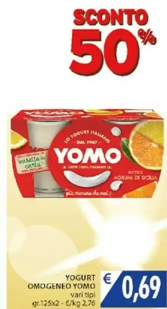 Mercatò Yomo Yogurt Magro E Miele 250 G(ml) offerta