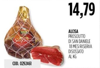 Carico Cash & Carry ALCISA PROSCIUTTO DI SAN DANIELE 18 MESI RISERVA DISOSSATO AL KG offerta