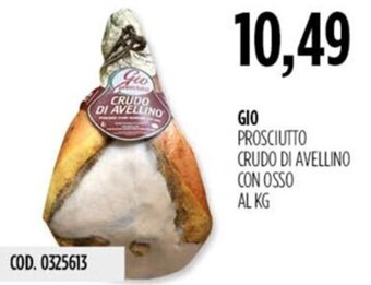 Carico Cash & Carry GIO PROSCIUTTO CRUDO DI AVELLINO CON OSSO AL KG offerta