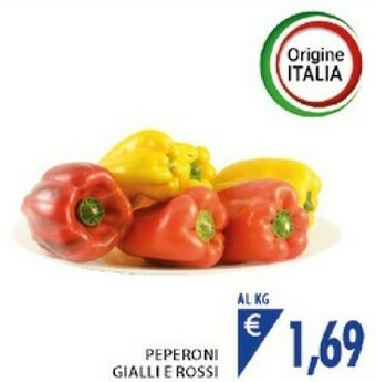 Mercatò Peperoni Gialli E Rossi offerta