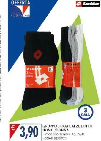Mercatò Lotto Gruppo 3 Paia Calze Unisex offerta