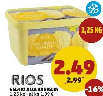PENNY Rios Gelato Alla Vaniglia offerta