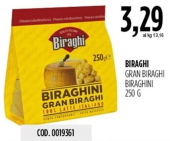 Carico Cash & Carry BIRAGHI GRAN BIRAGHI BIRAGHINI 250 G offerta