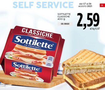 Carico Cash & Carry SOTTILETTE CLASSICHE 400 g offerta