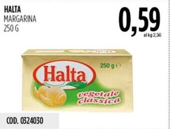 Carico Cash & Carry HALTA MARGARINA 250 G offerta