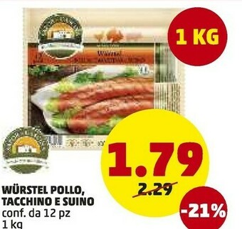 PENNY Wurstell Pollo, Tacchino E Suino offerta