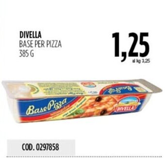 Carico Cash & Carry DIVELLA BASE PER PIZZA 385 G offerta
