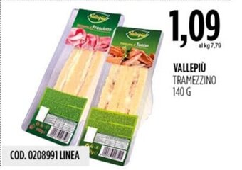 Carico Cash & Carry VALLEPIÙ TRAMEZZINO 140 G offerta