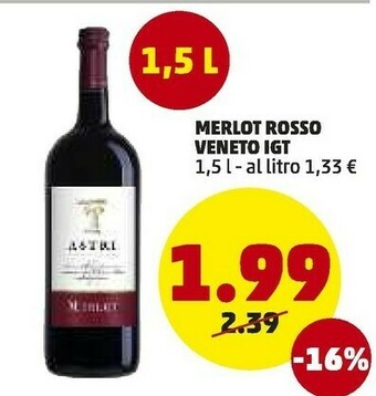PENNY Merlot Rosso Veneto Igt offerta