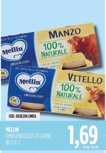 MELLIN OMOGENEIZZATI DI CARNE 80 GX2