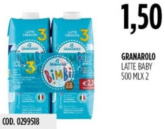 Carico Cash & Carry GRANAROLO LATTE BABY 500 MLX 2 offerta