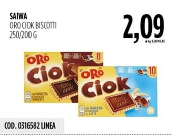 SAIWA ORO CIOK BISCOTTI 250/200 G