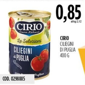 Carico Cash & Carry CIRIO CILIEGINI DI PUGLIA 400 G offerta