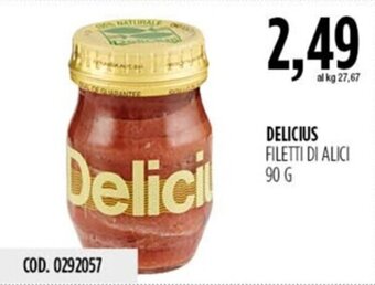 Carico Cash & Carry DELICIUS FILETTI DI ALICI 90 G offerta